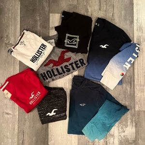 Men’s 7-pack of Hollister Long-Sleeve Tees in Small (S)